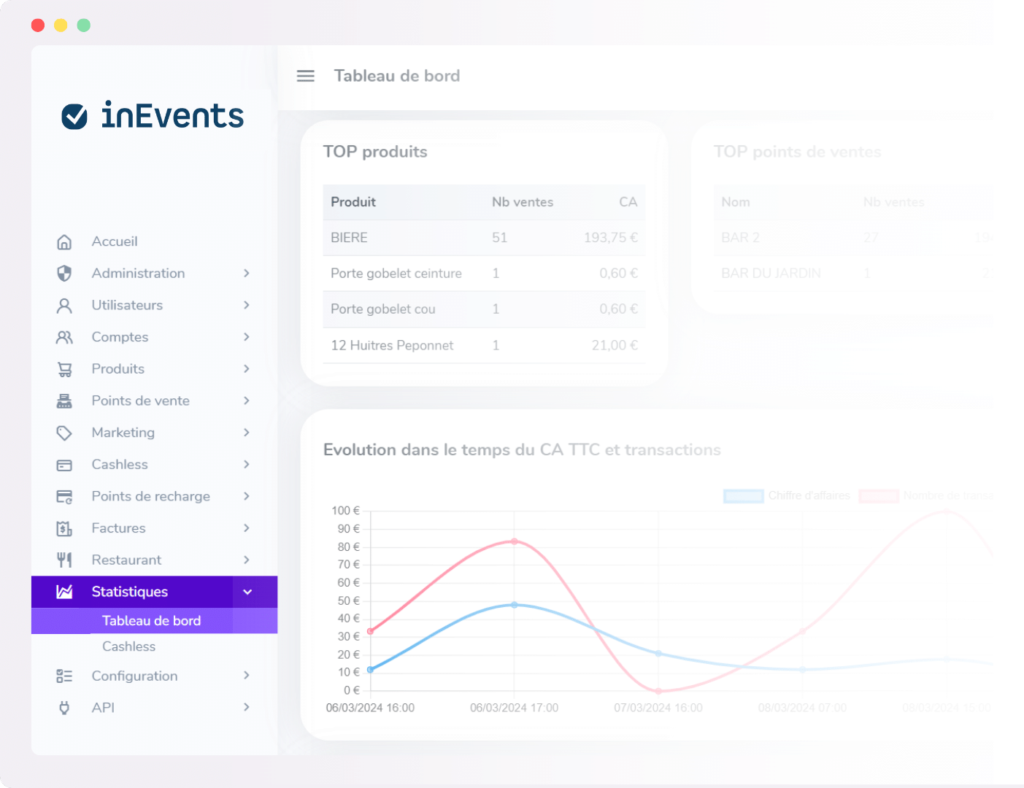 Plateforme crm Cashless InEvents dégradé 2